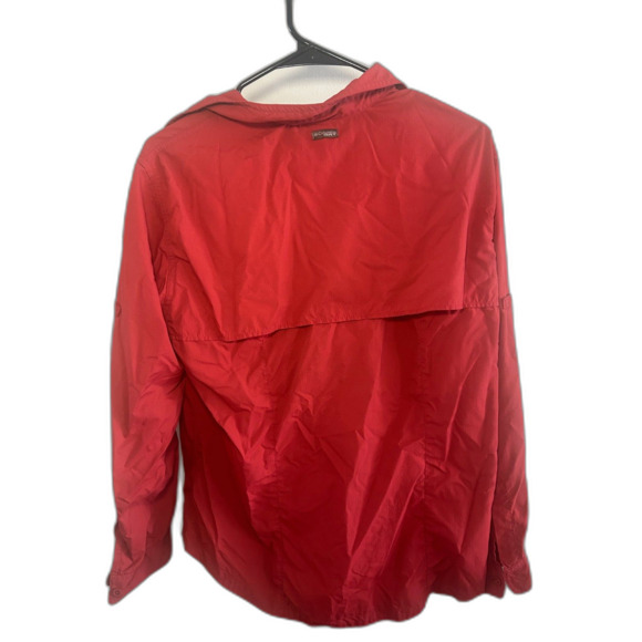 Columbia GRT Women’s Red Lightweight Button Up Jacket Size XL - Picture 2 of 6
